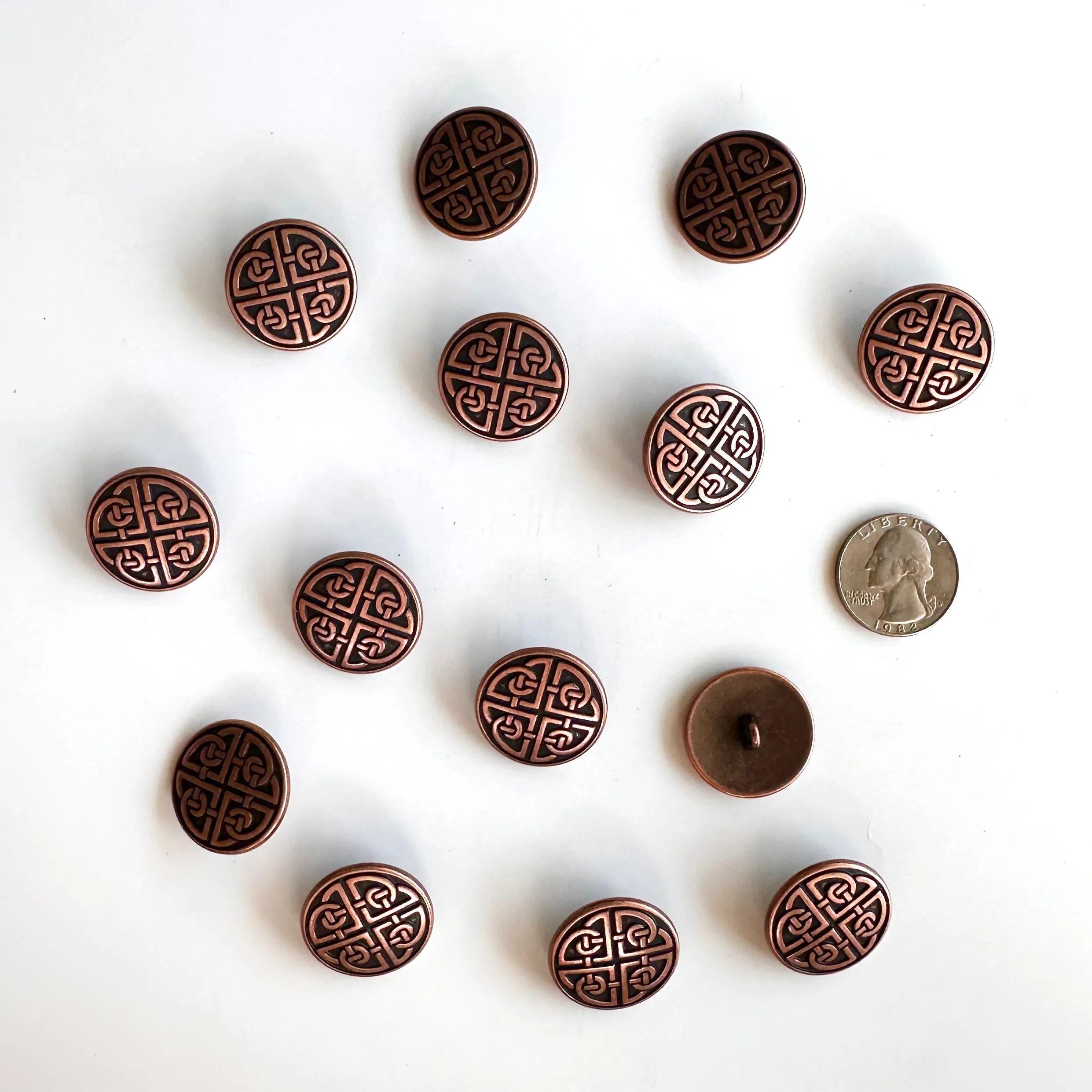 Metal Buttons over 7/8 inch