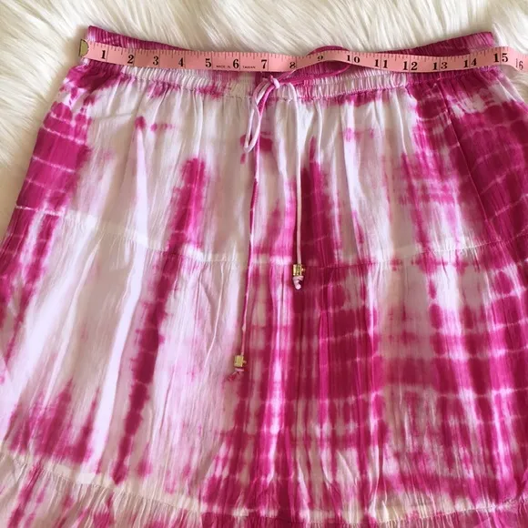 MICHAEL Michael Kors Pink Tie-Dye Cotton MaxiSkirt