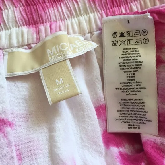MICHAEL Michael Kors Pink Tie-Dye Cotton MaxiSkirt