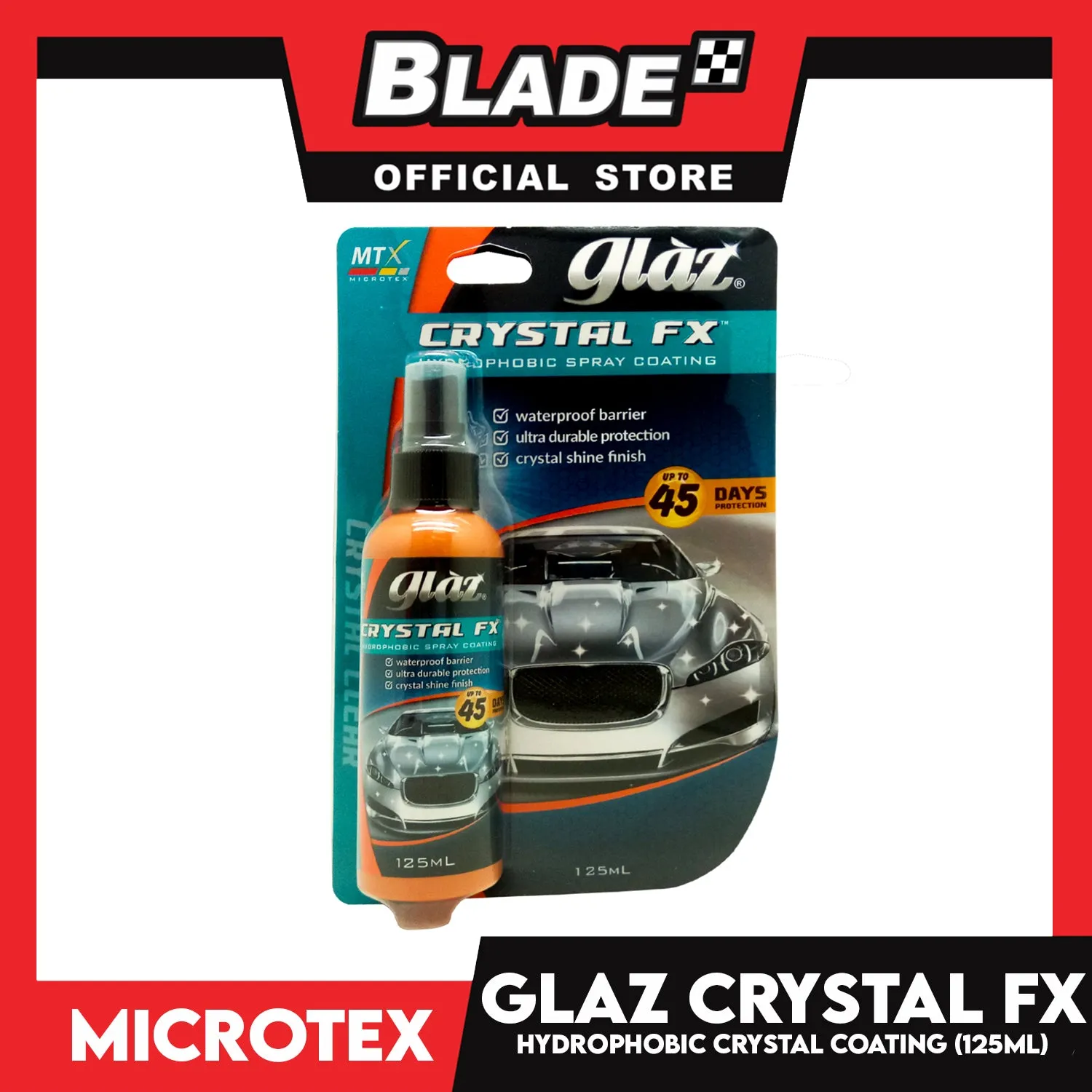 Microtex Glaz Cyrstal FX Hydrophobic Spray Coating GZ-FX125 125ml