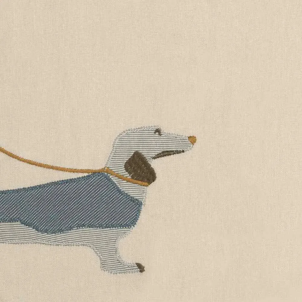 Milkbarn Applique Linen Bib Dog