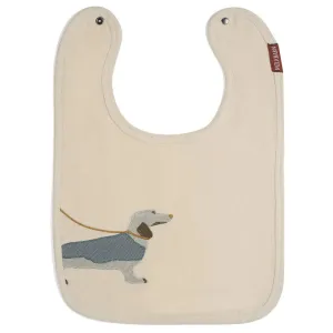 Milkbarn Applique Linen Bib Dog