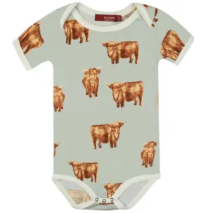 Milkbarn Bamboo One Piece Highland Cow