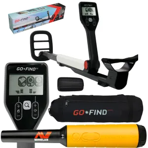 Minelab GO-FIND 11 Metal Detector with  PRO-FIND 35 Pinpointer & Black Carry Bag