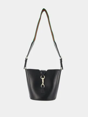 Mini Bucket Black Shoulder Bag