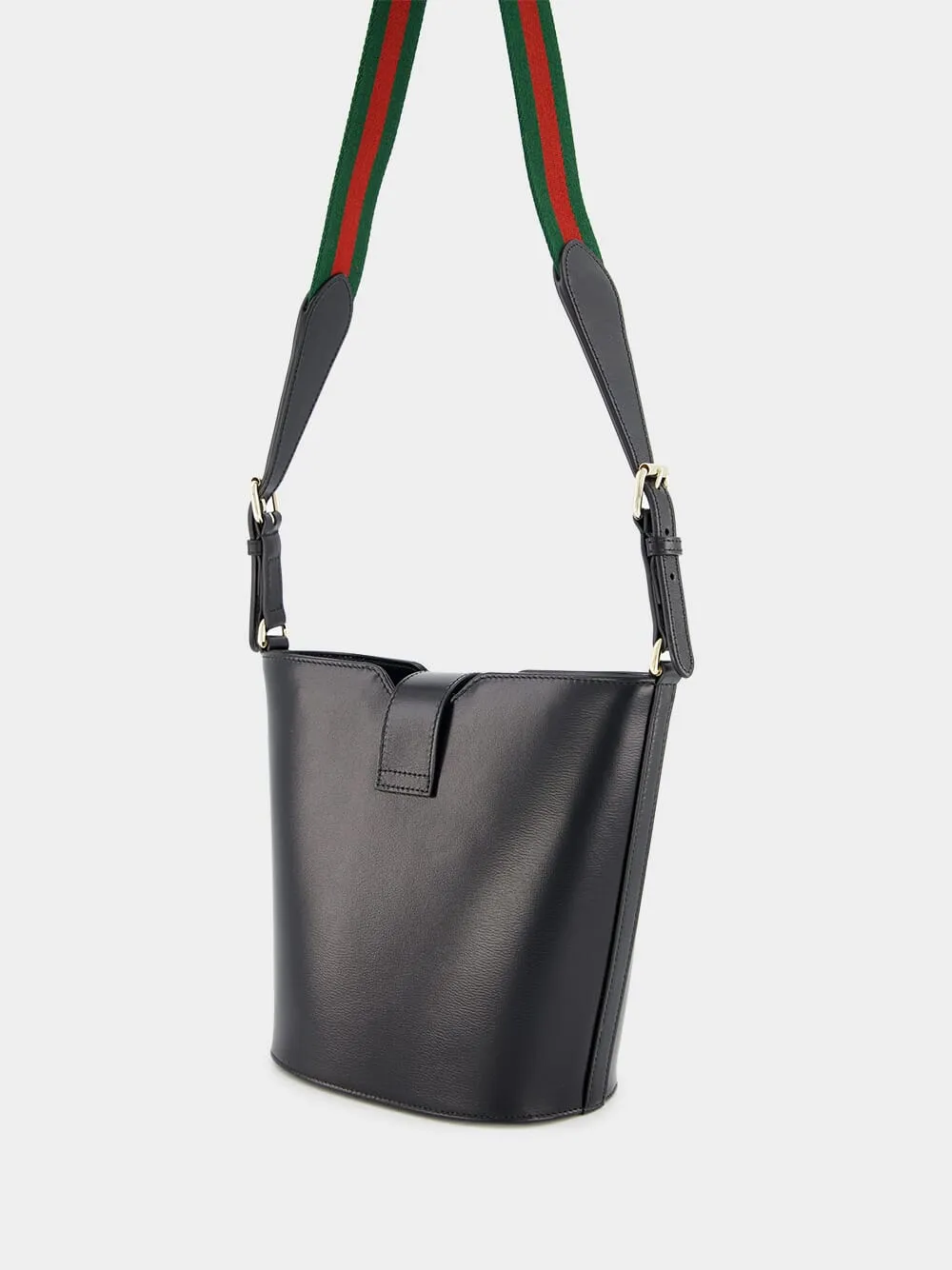 Mini Bucket Black Shoulder Bag