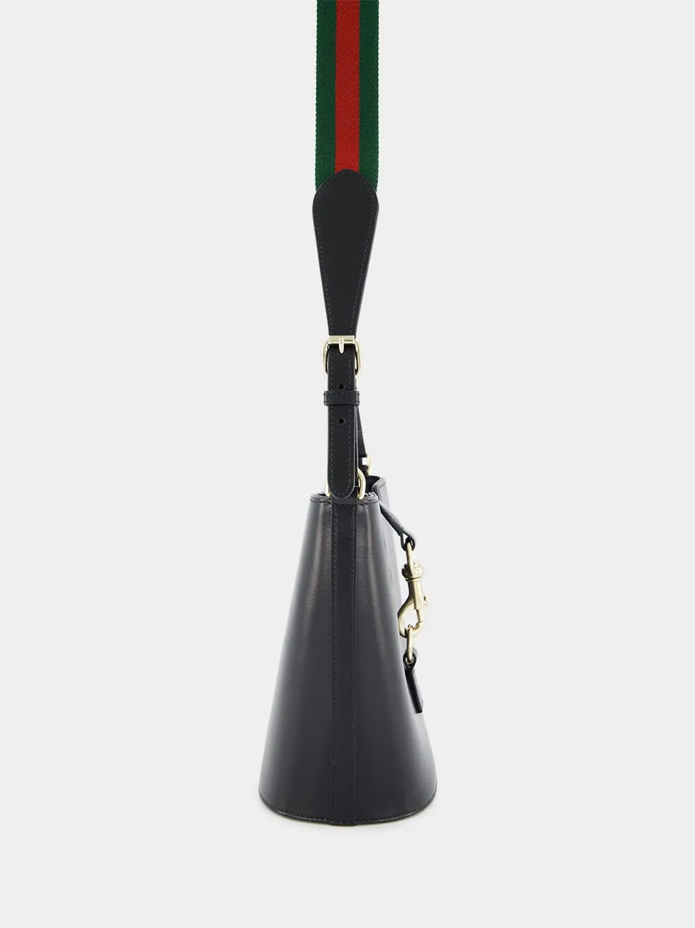Mini Bucket Black Shoulder Bag