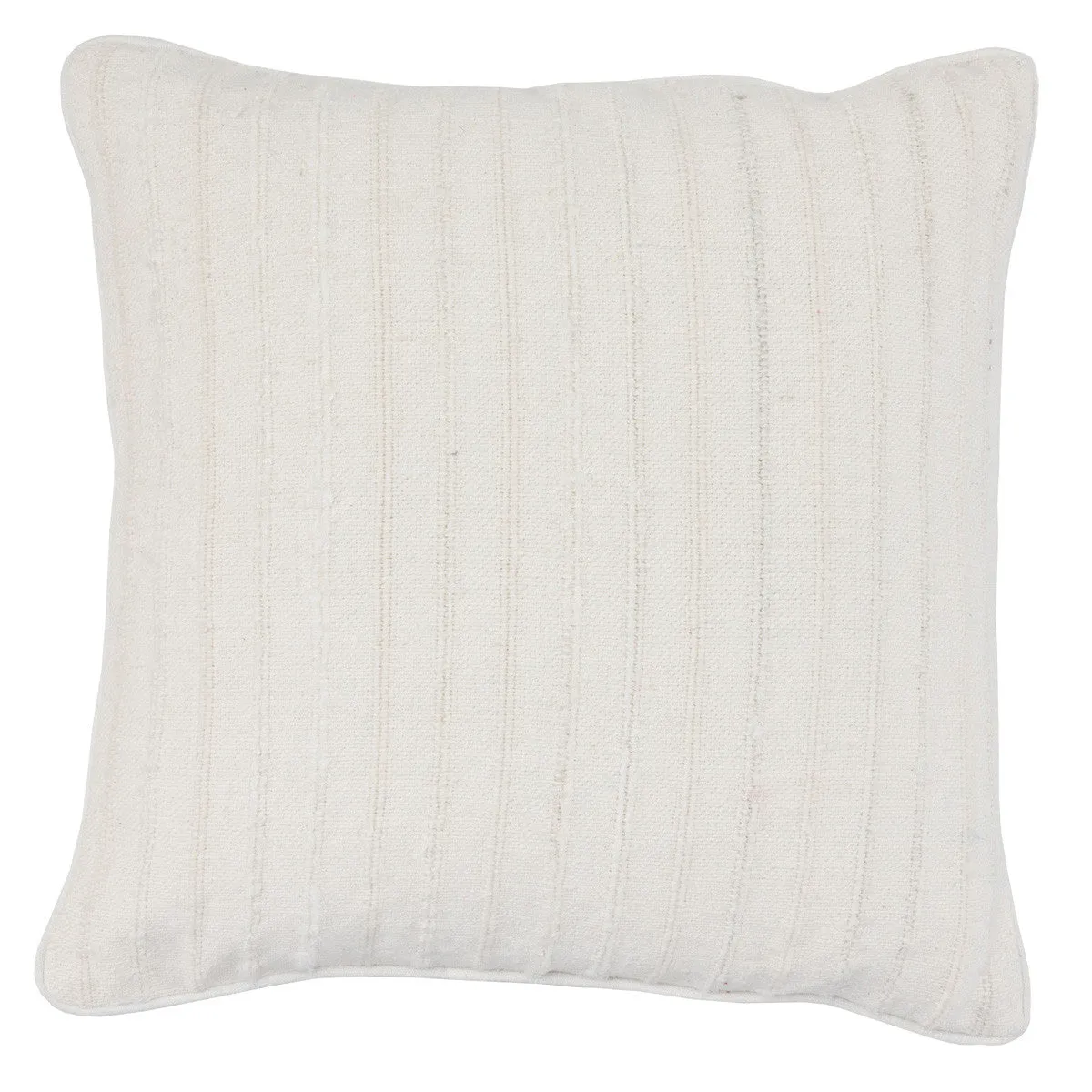Morris Linen White 22" Pillow, Set of 2