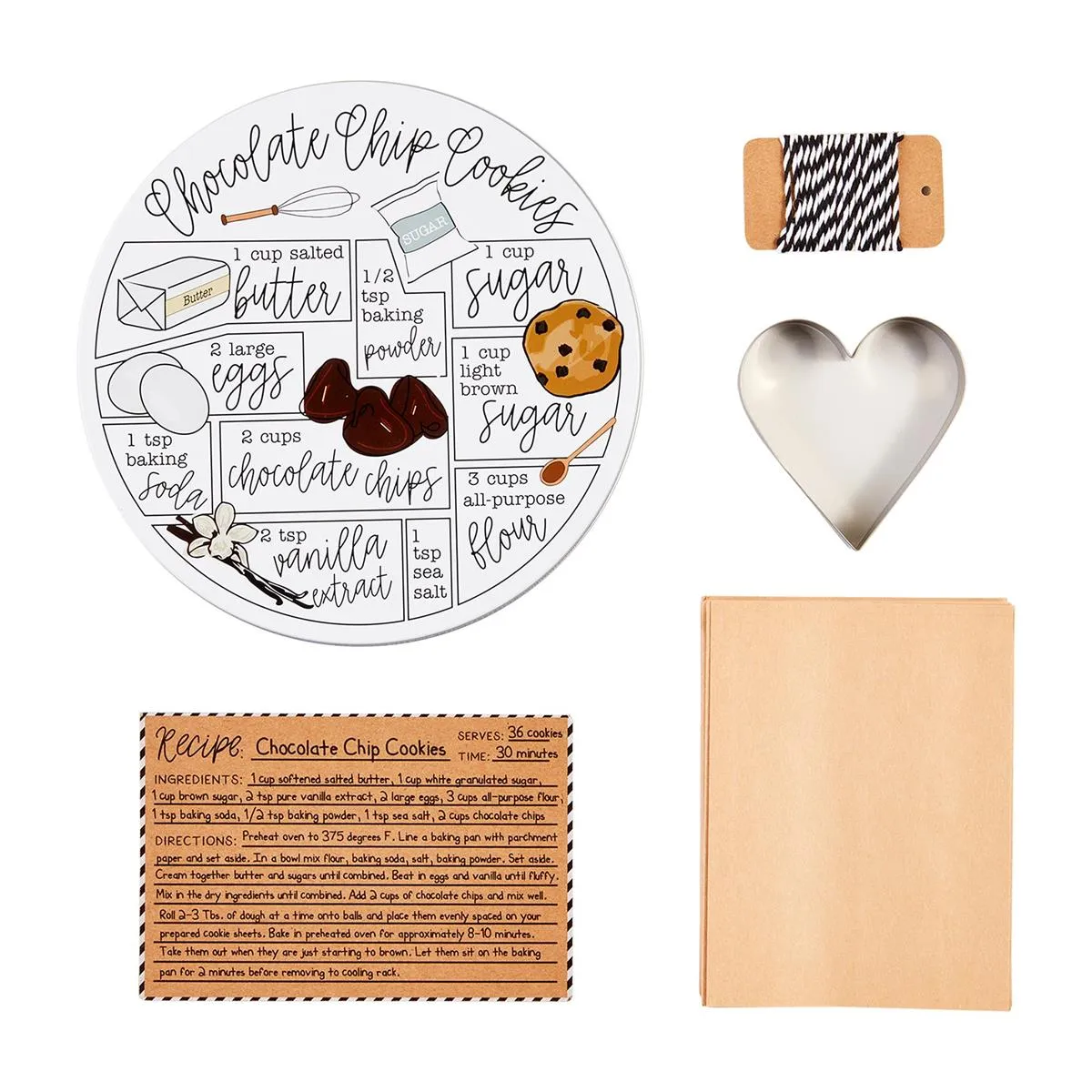 Mud Pie Chocolate Chip Cookie Recipe Tin Set