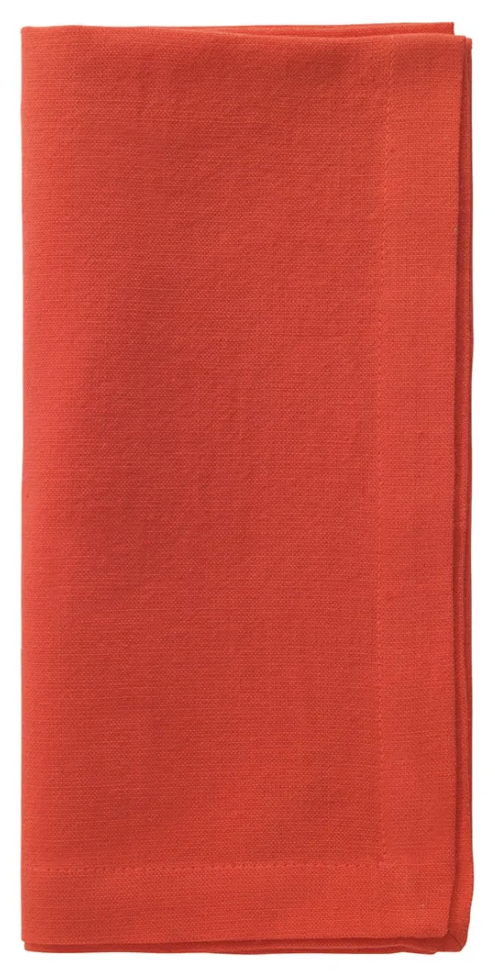 Mykonos Napkin color: Tomato - Set of 4