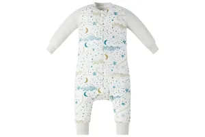 Nest Designs Bamboo Long Sleeve Footed Sleep Bag 1.0 TOG - Stars White