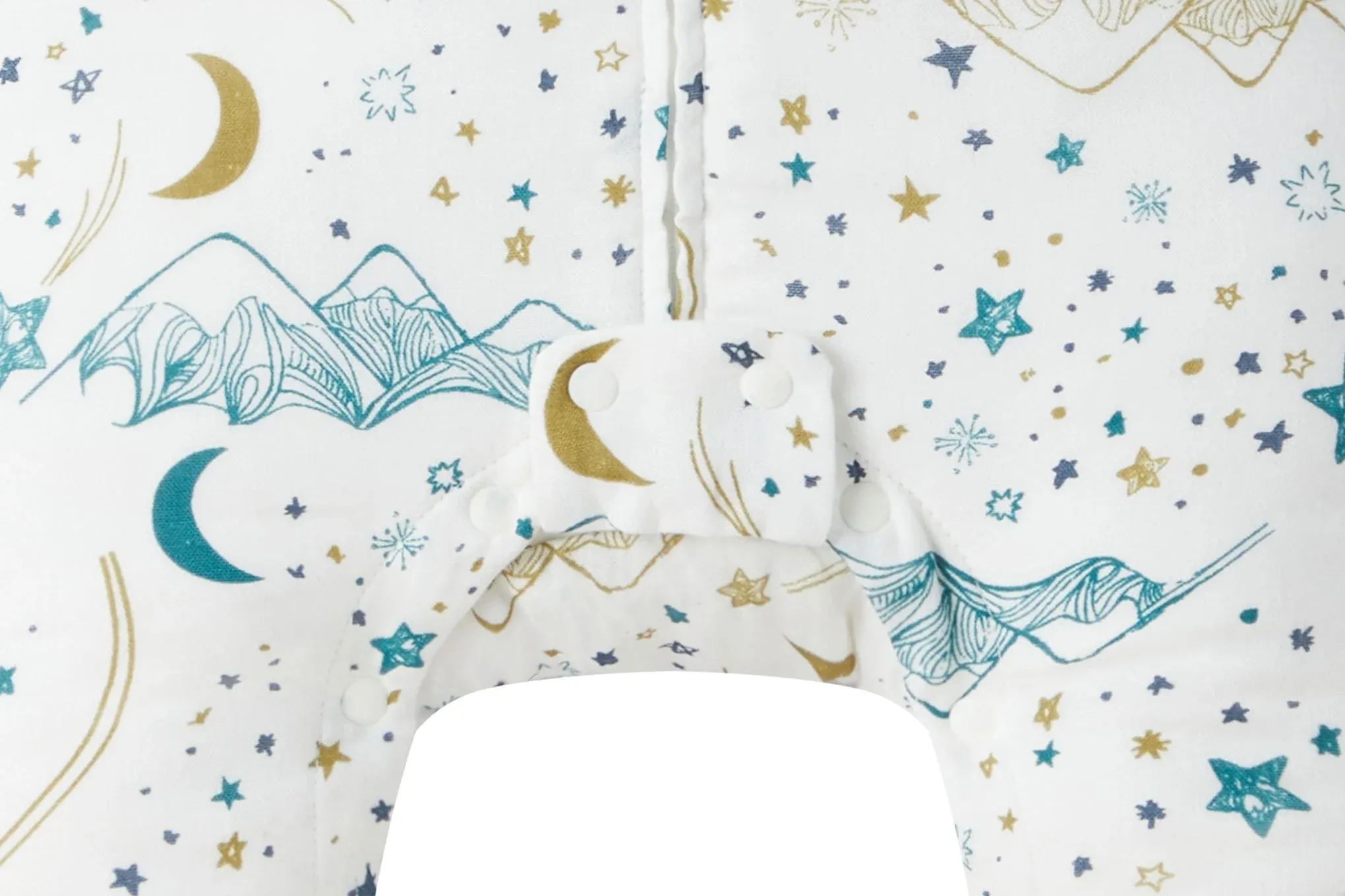 Nest Designs Bamboo Long Sleeve Footed Sleep Bag 1.0 TOG - Stars White