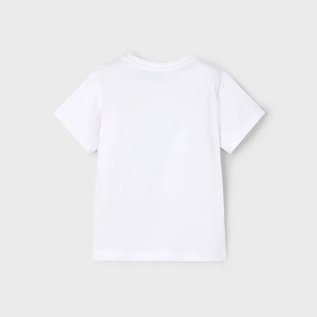 NEW SS25 Mayoral Boys T Shirt 170 White/28