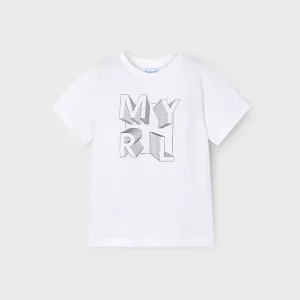 NEW SS25 Mayoral Boys T Shirt 170 White/28