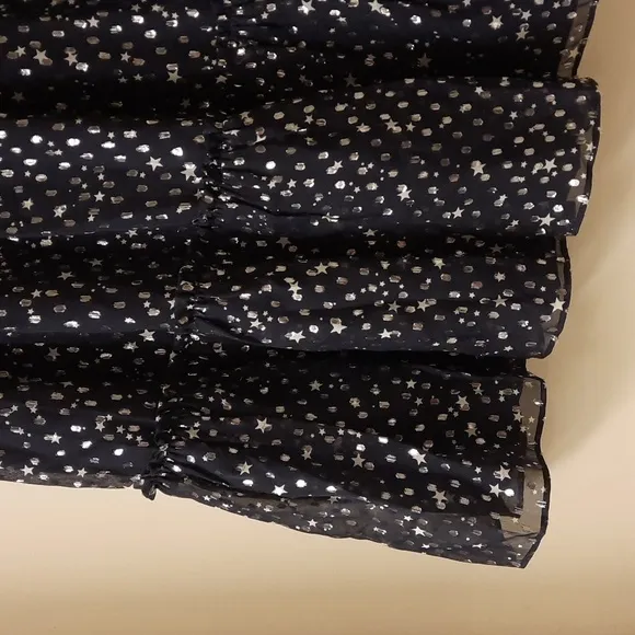 NWT, Kate Spade New York Night Sky Lurex Dot Skirt