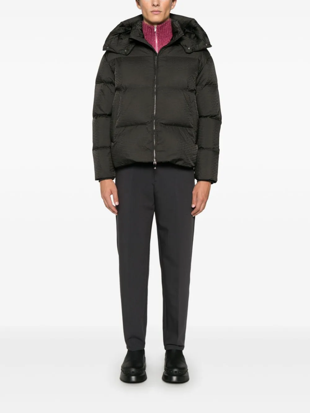 Nylon down jacket