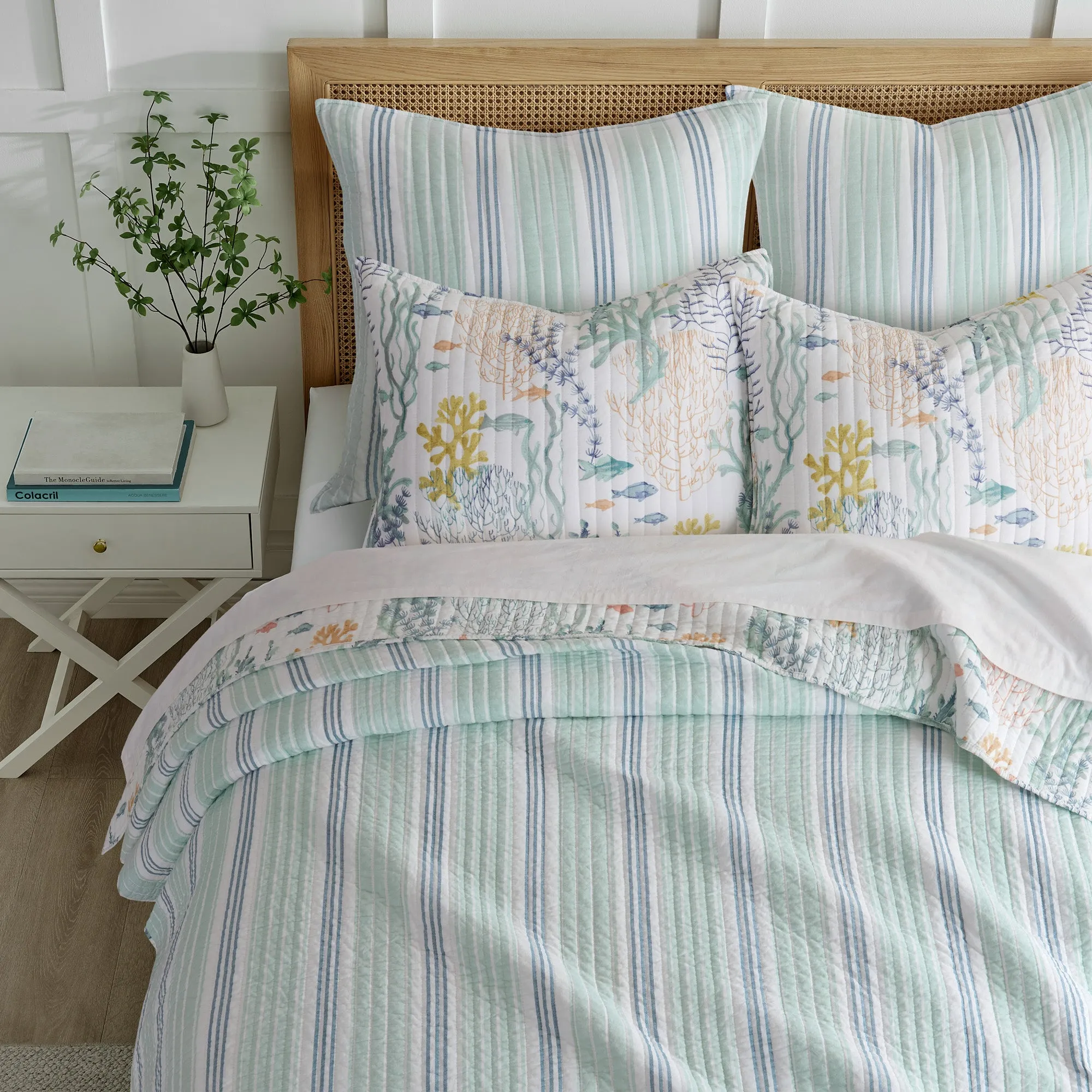 Ocean Meadow Euro Sham Set of 2