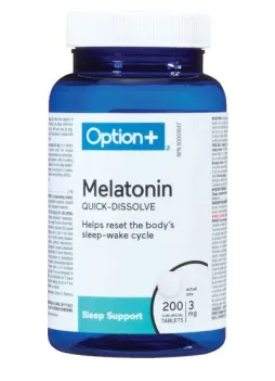 Option  Melatonin 3mg 200 Tablets