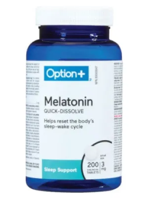 Option  Melatonin 3mg 200 Tablets