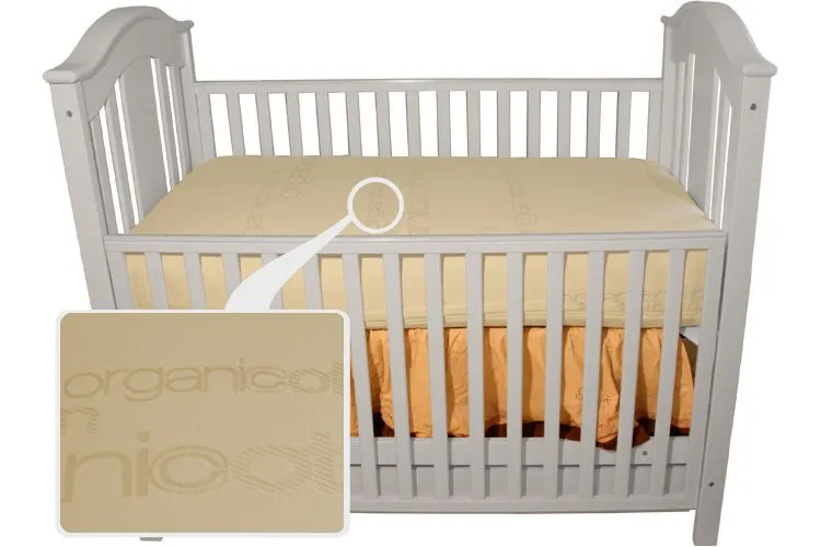 Organic Cotton Waterproof Crib Mattress Pad Protector
