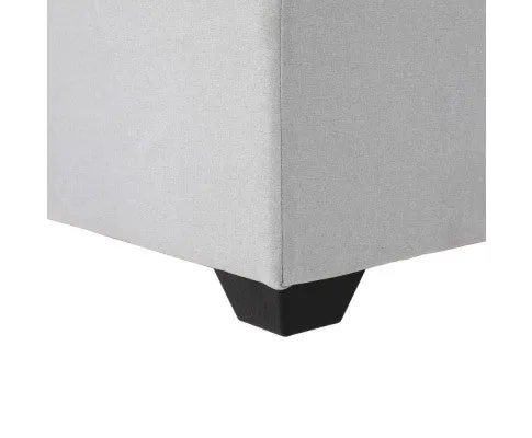 Ottoman & Mattress Storage Sofa Bed 112cm Foldable Grey