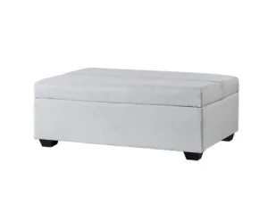 Ottoman & Mattress Storage Sofa Bed 112cm Foldable Grey