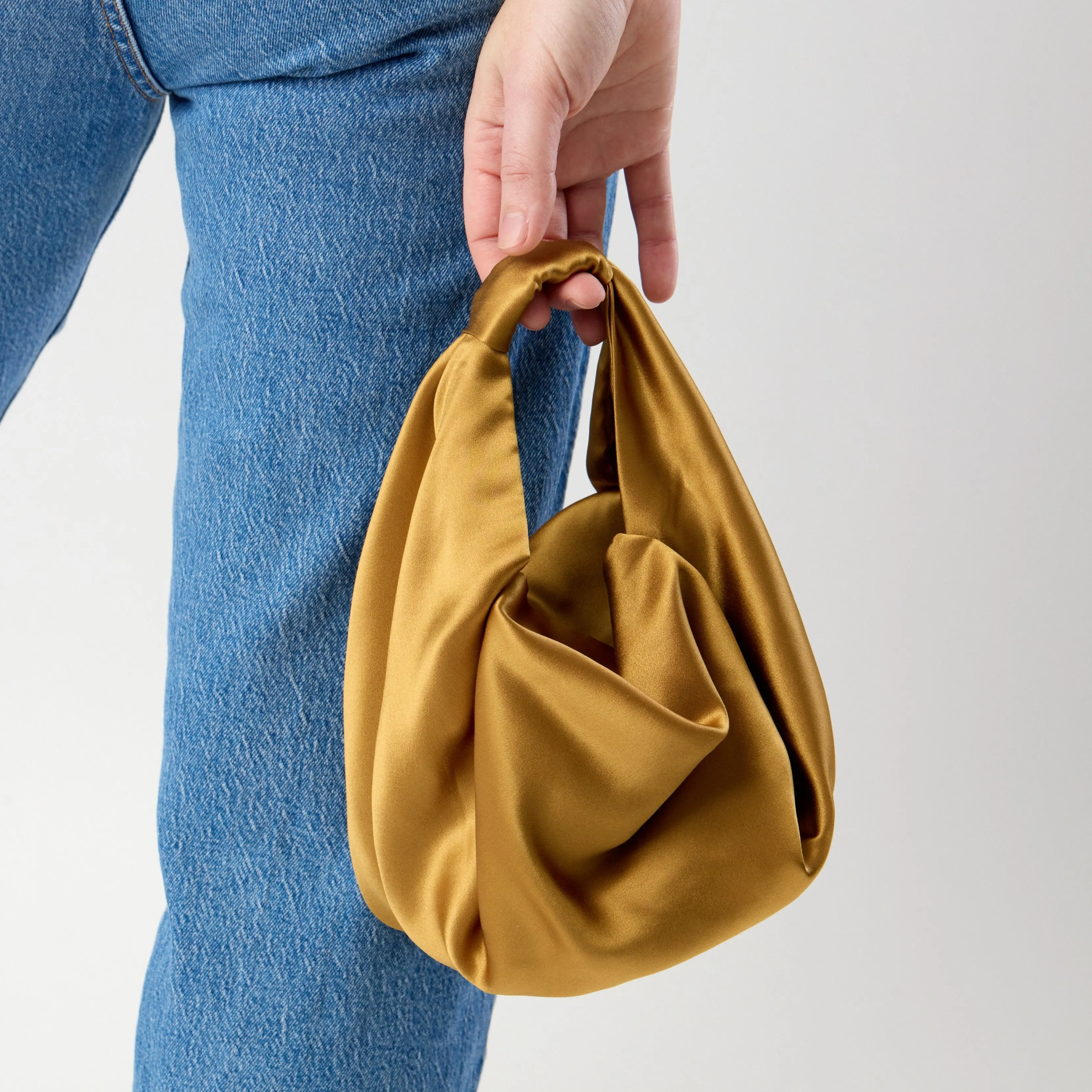 Parachute Bag - Gold Silk Satin