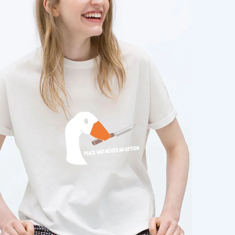 Peace Was Never An Option Cotton Tee