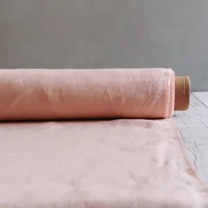 Peach plain colour linen 150gsm (11)