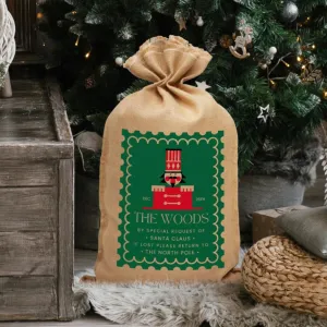 Personalised Printed Nutcracker Christmas Presents Sack