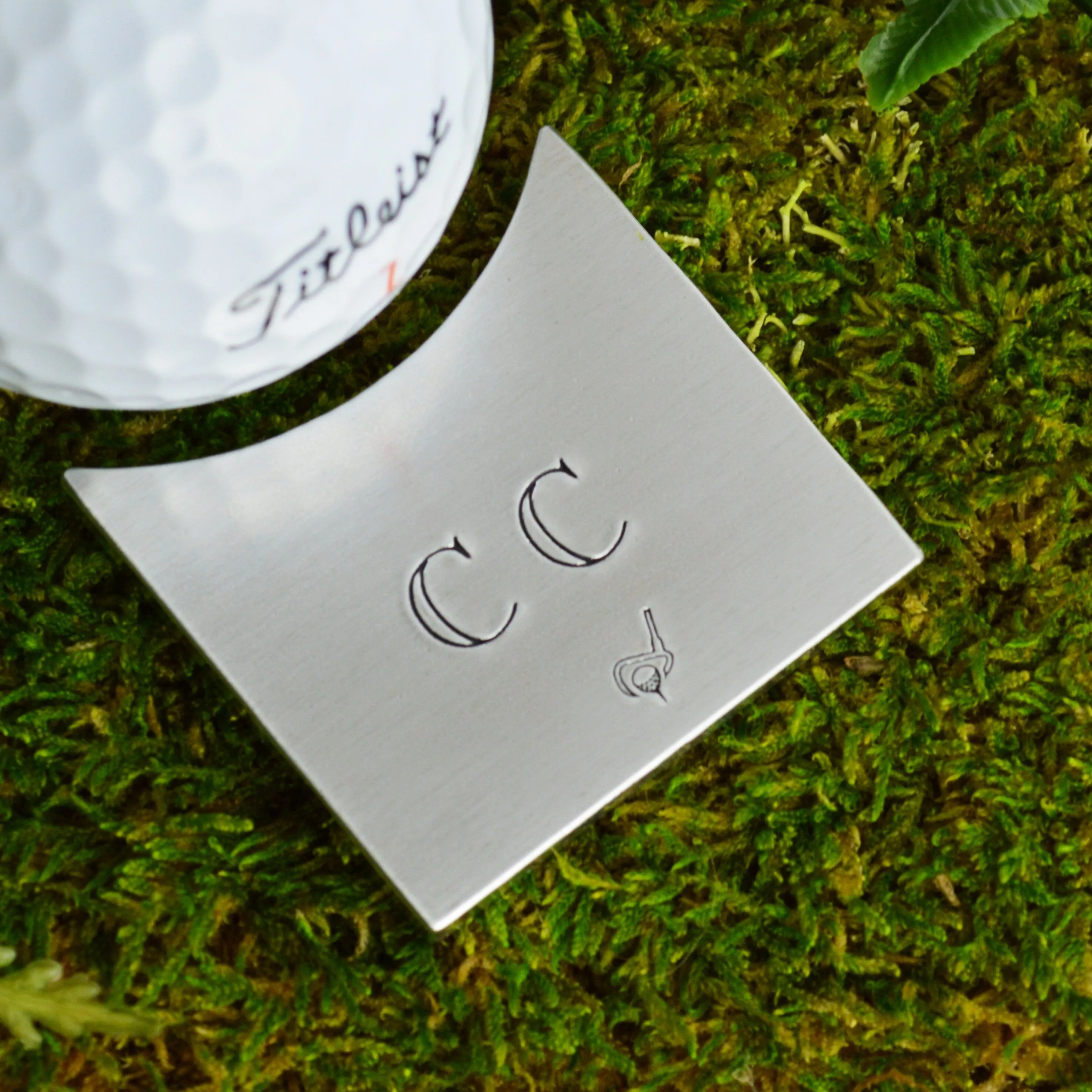Personalized Golf Ball Marker with Initials
