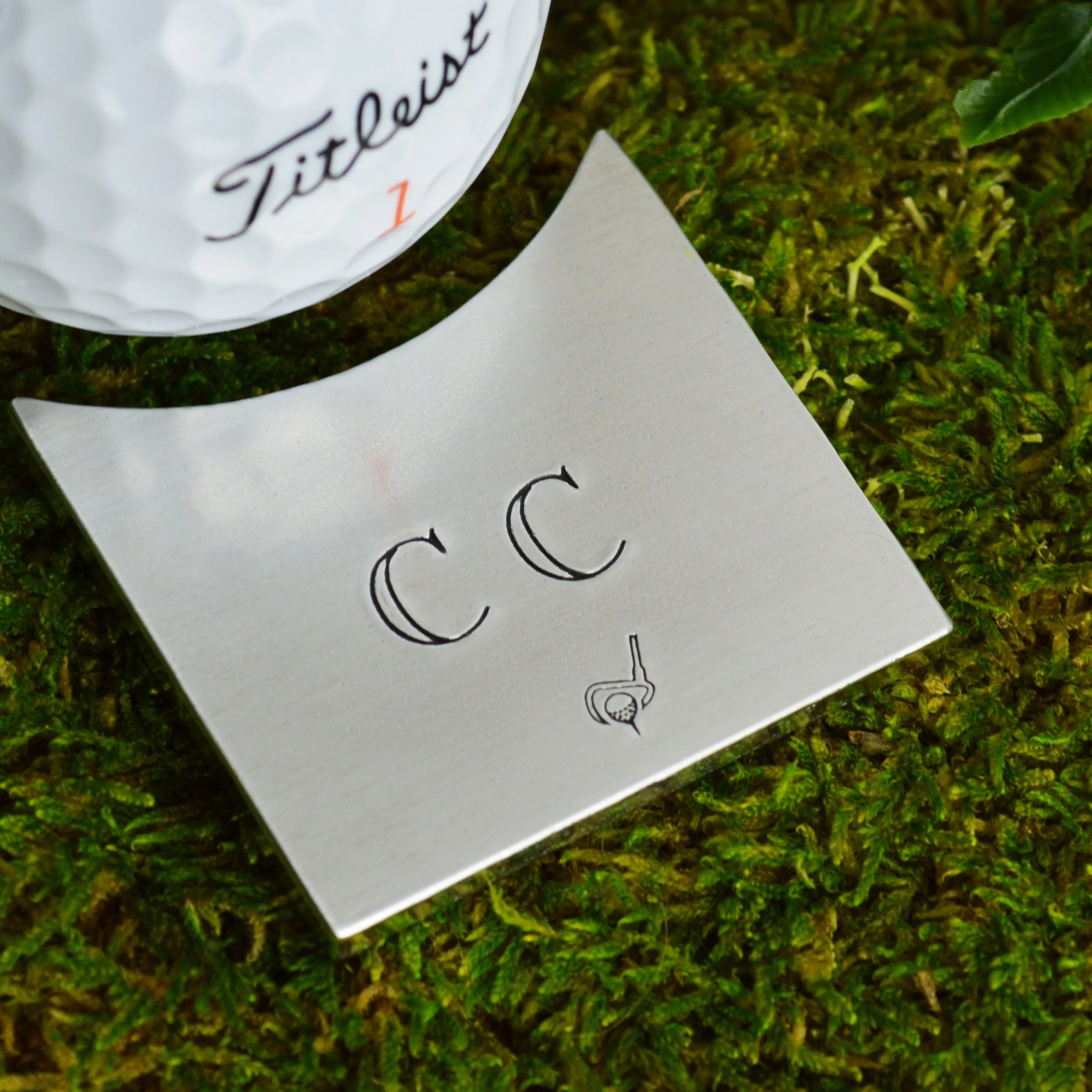 Personalized Golf Ball Marker with Initials