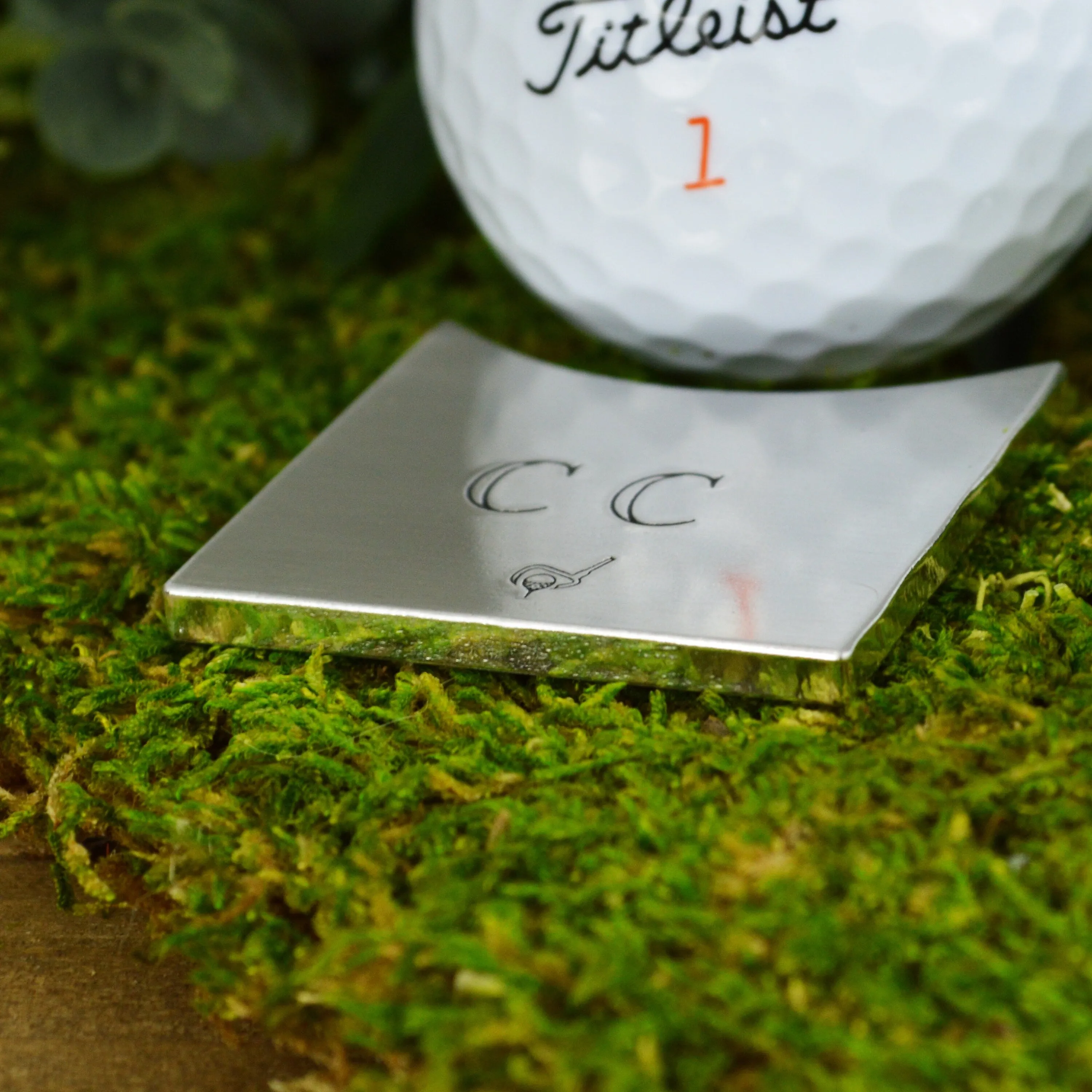 Personalized Golf Ball Marker with Initials