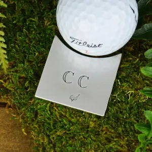 Personalized Golf Ball Marker with Initials