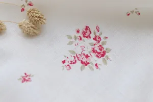 Petite Fleur on Oyster Linen