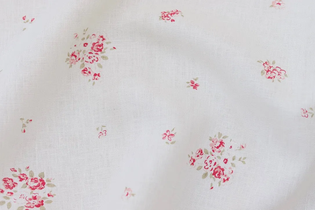 Petite Fleur on Oyster Linen