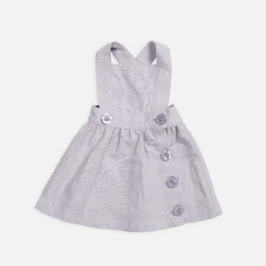 Pinafore Dress - Lavender Grey