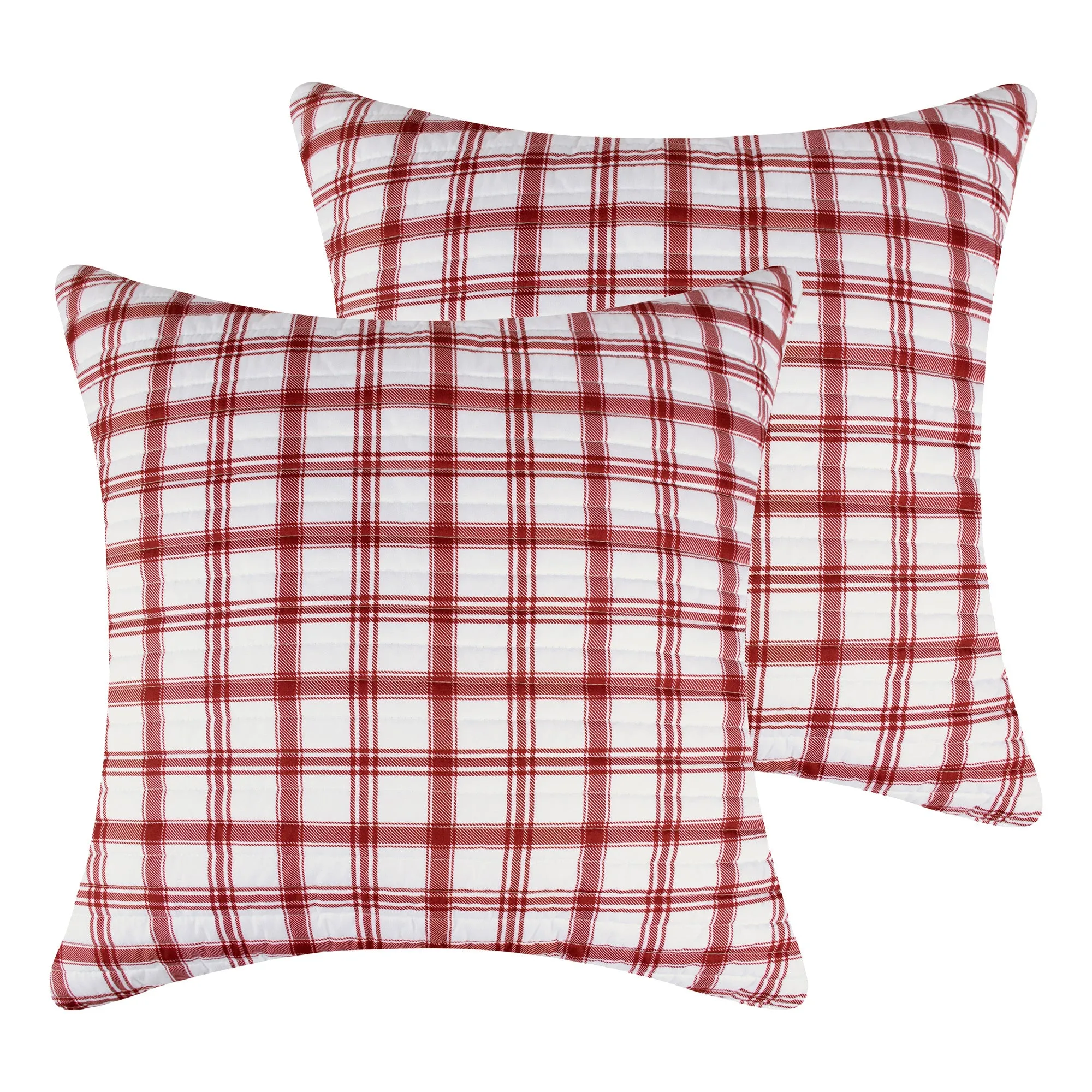 Pine & Plaid Euro Sham Set of 2