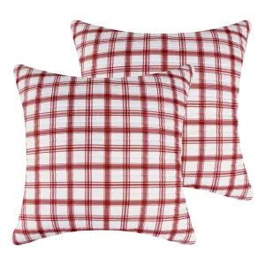 Pine & Plaid Euro Sham Set of 2