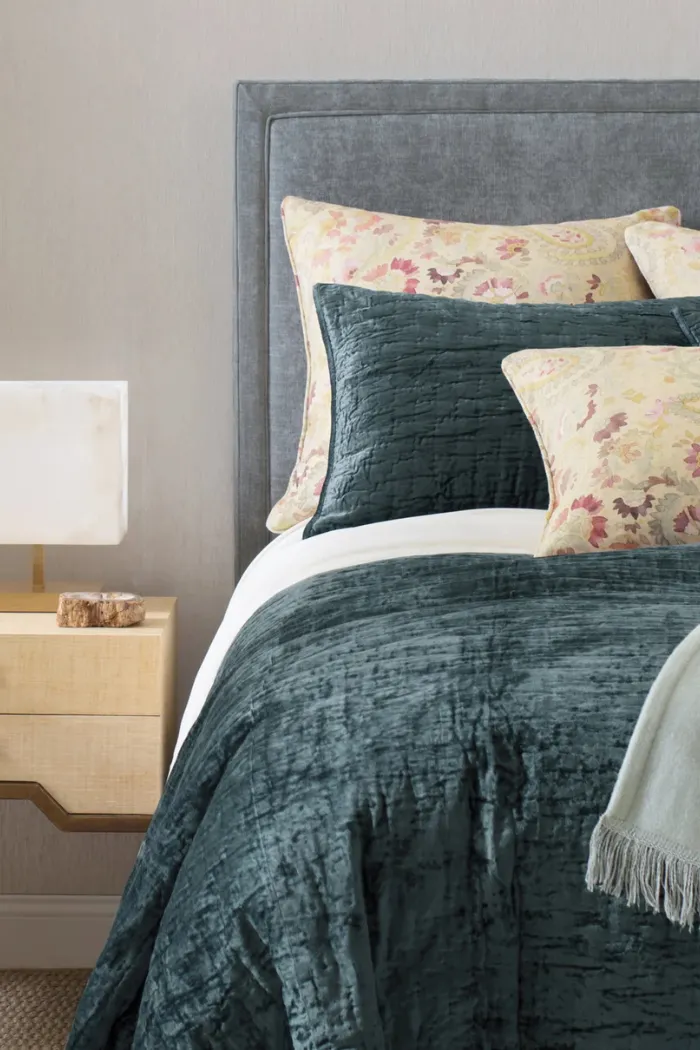 Pine Cone Hill Matte Velvet Quilted