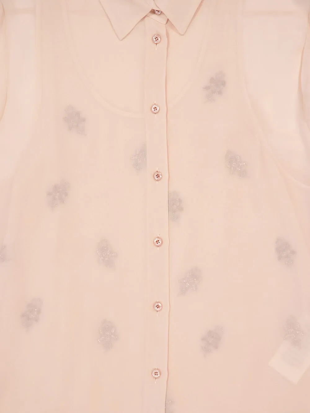 Pink Embroidered Silk Georgette Top