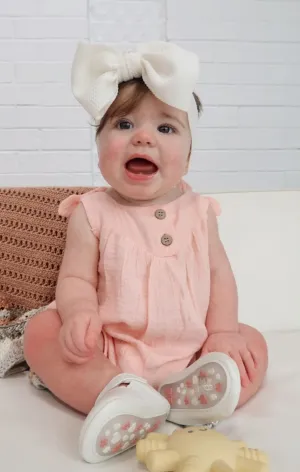 Pink Linen Ruffle 2pc Set