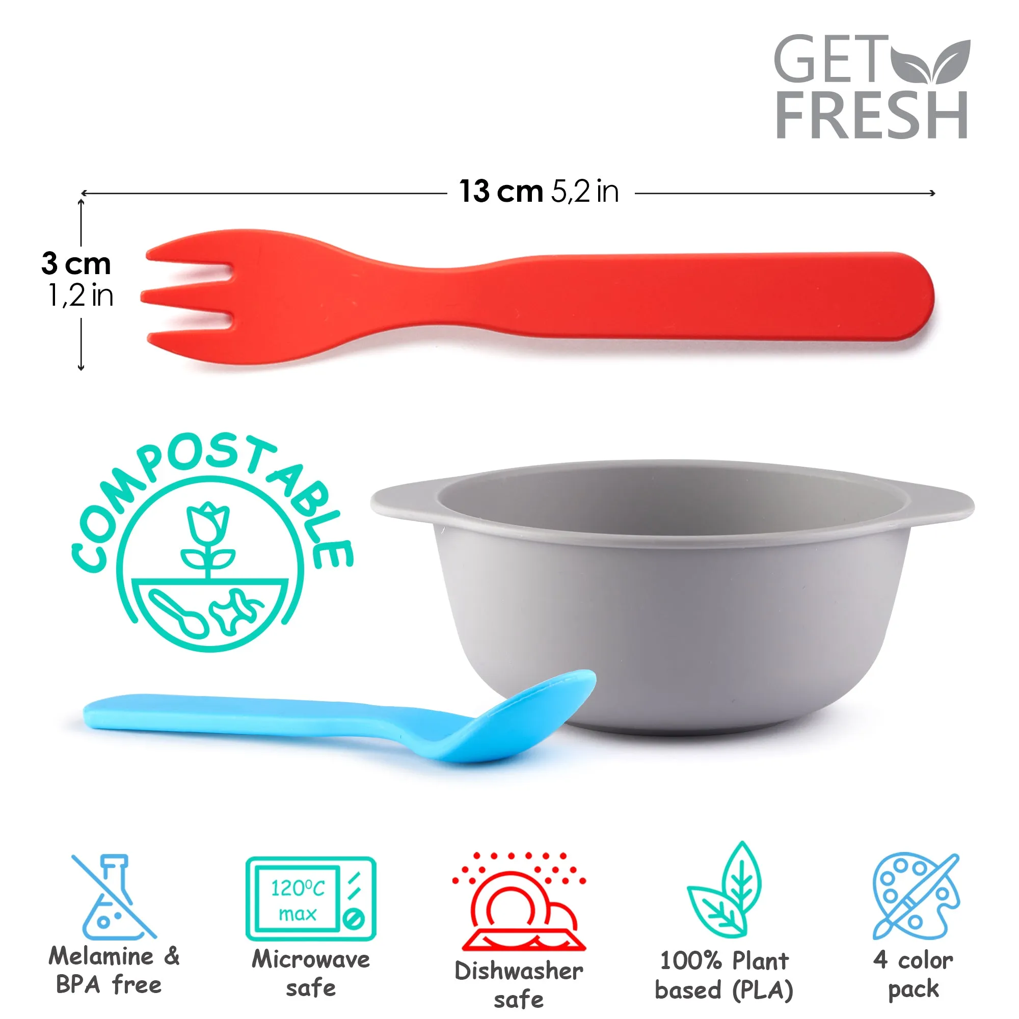 PLA Kids Cutlery Set