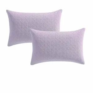 Platinum Collection Pair of Kayo Lilac Standard Pillowcases 48 x 73   20cm