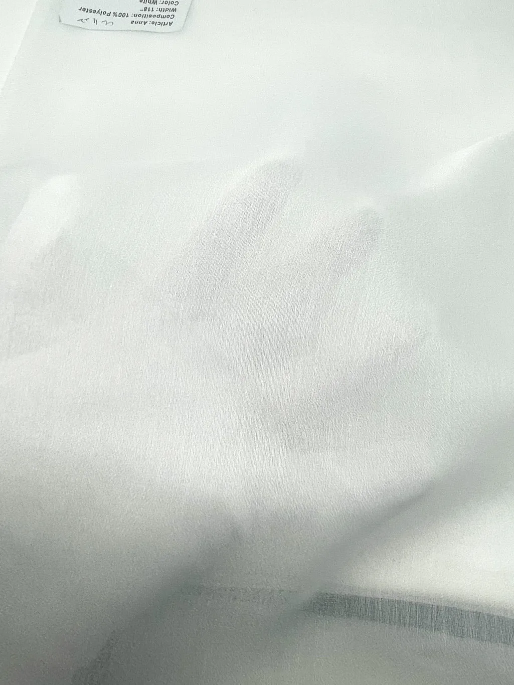 Poly Sheer Faux Linen Fabric By The Yard/CL1122