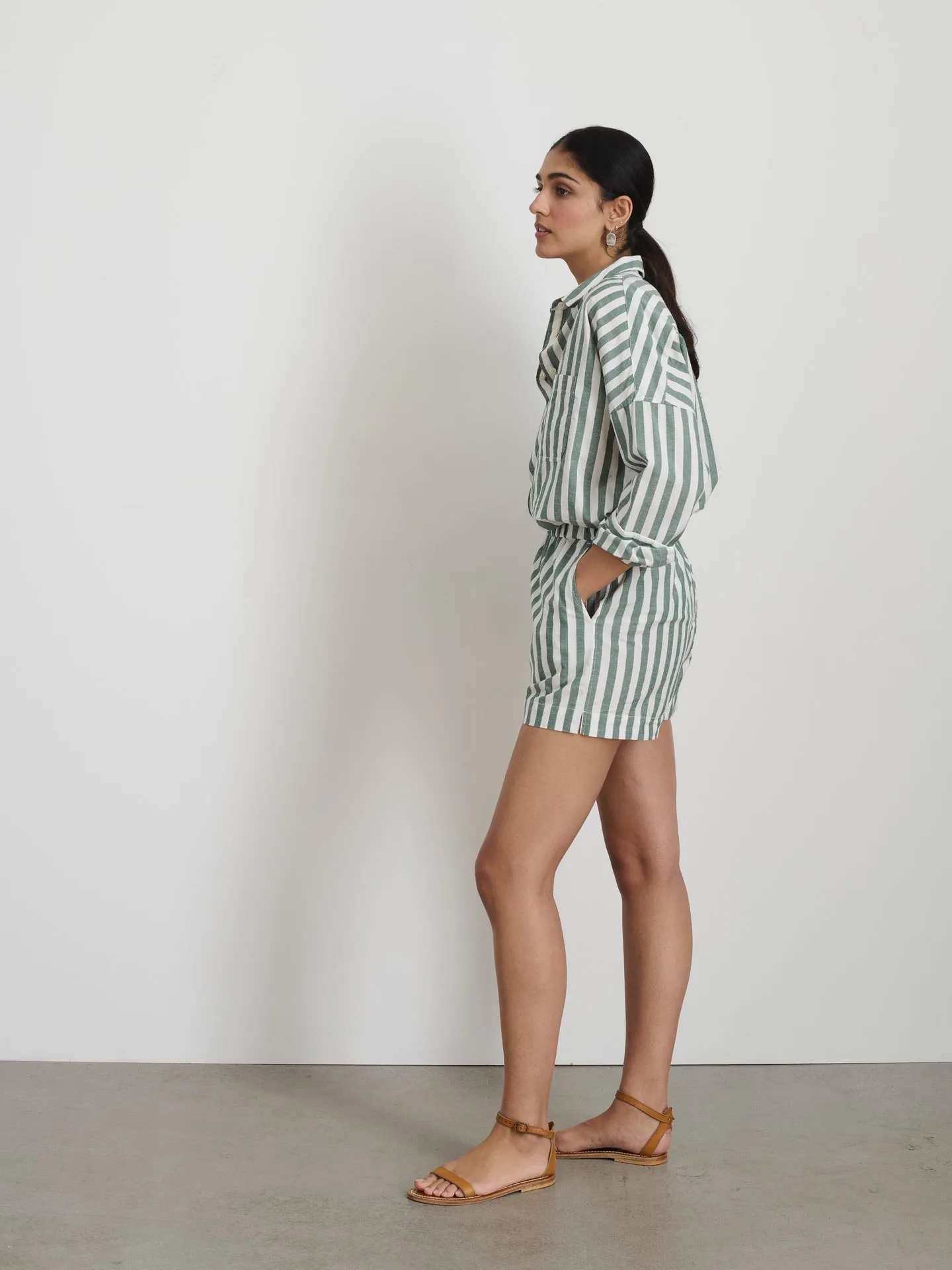 Poolside Shorts In Positano Stripe