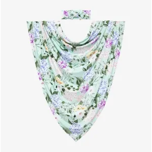 Posh Peanut Erin Infant Swaddle and Headwrap Set