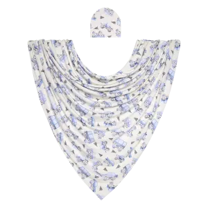 Posh Peanut- Franklin Swaddle & Beanie Set