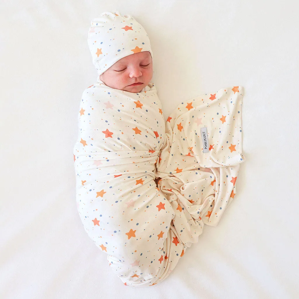 Posh Peanut Jetson Swaddle & Beanie Set