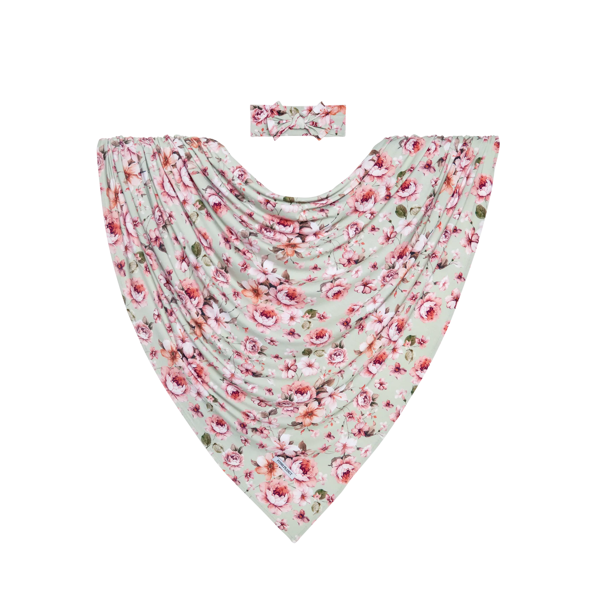 Posh Peanut Millicent Swaddle & Headwrap Set